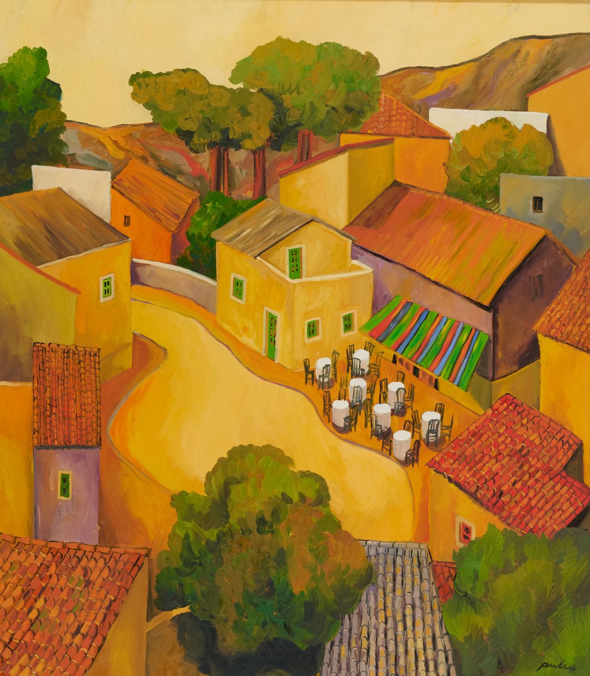 Stefano Puleo - Paesaggio con Caffè