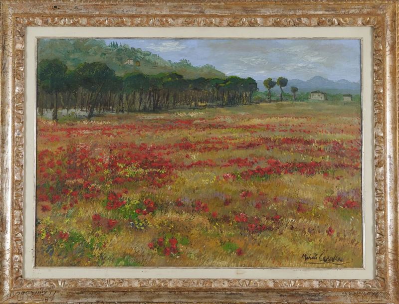 Michele Cascella - Campo di Papaveri