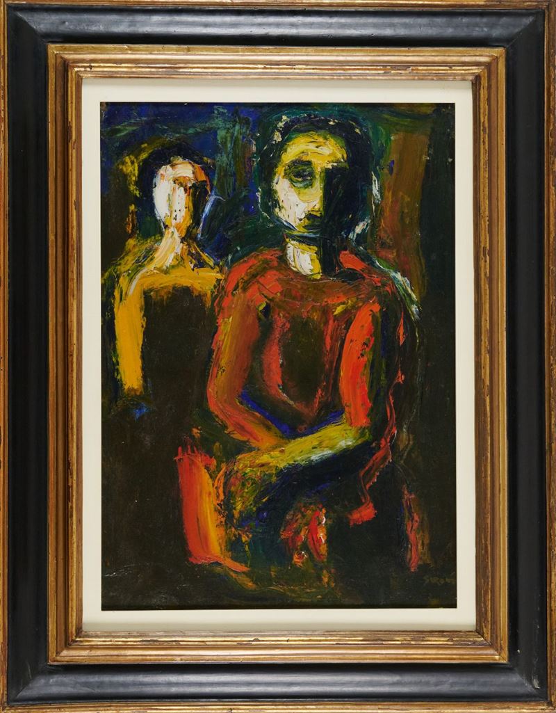 Mario Sironi - Figure in Rosso