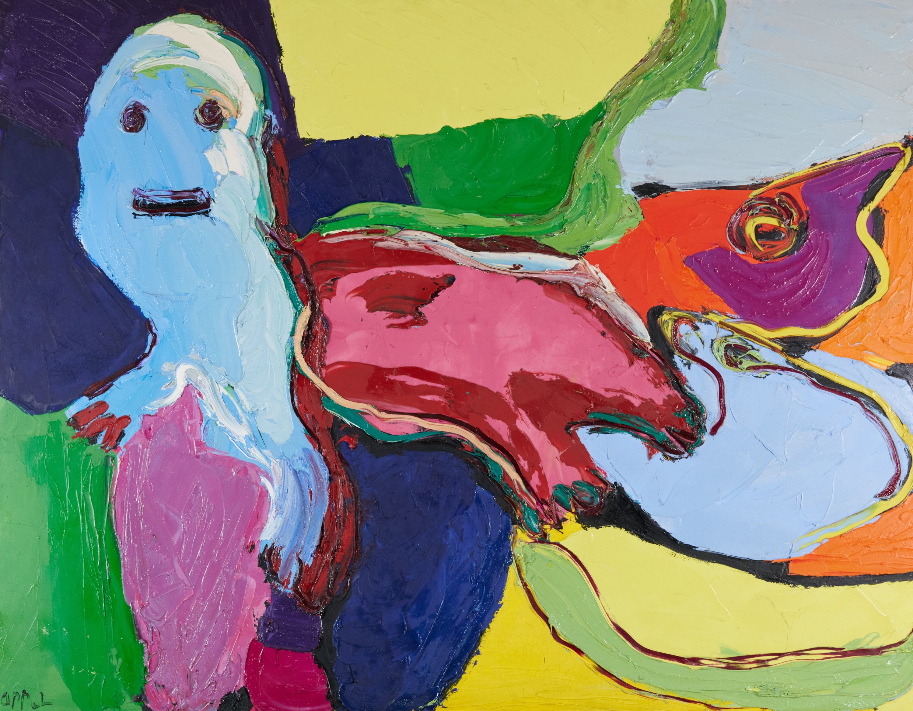 Paysage avec visages