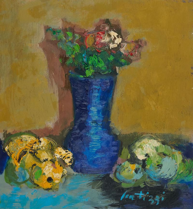 Sergio Scatizzi - Natura Morta con Vaso Blu
