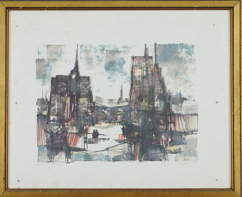 Max Gunther - Paesaggio con Figure