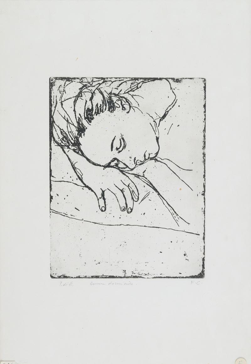 Felice Casorati - Donna Dormiente