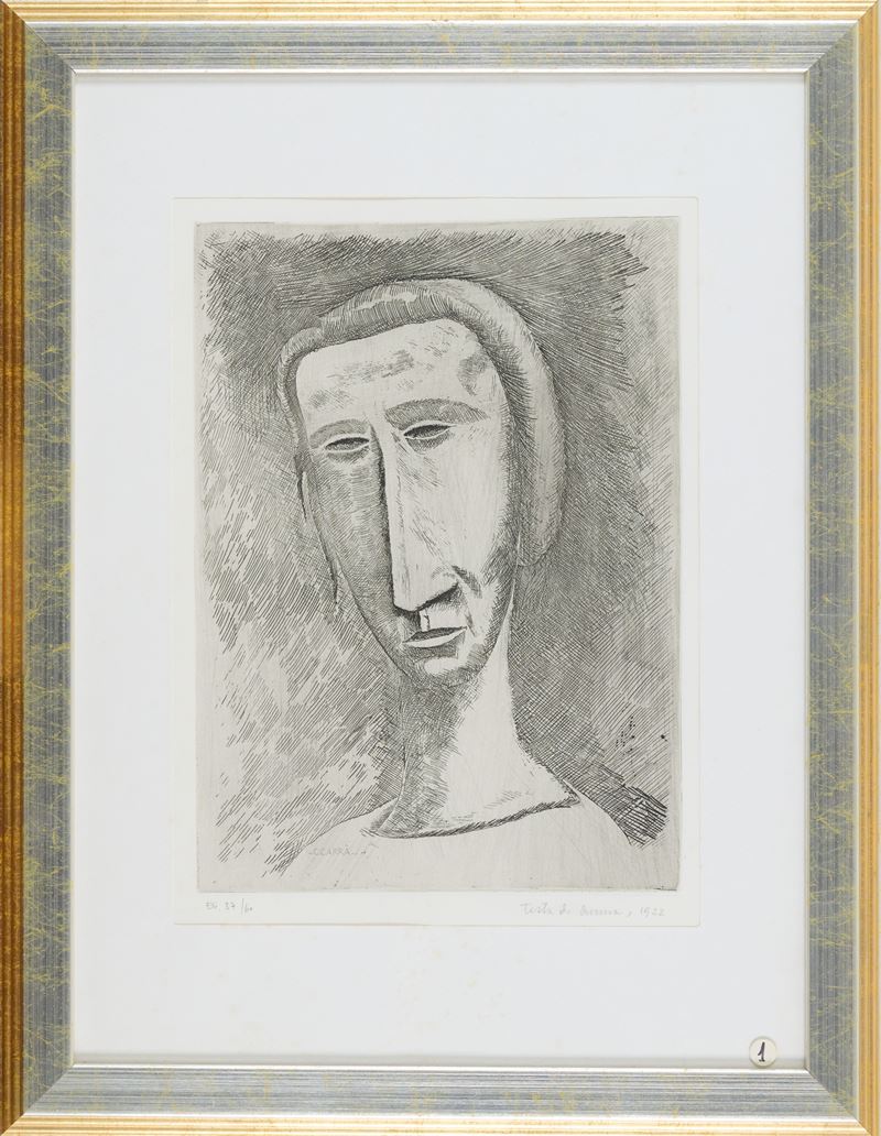 Carlo Carrà - Testa di Donna