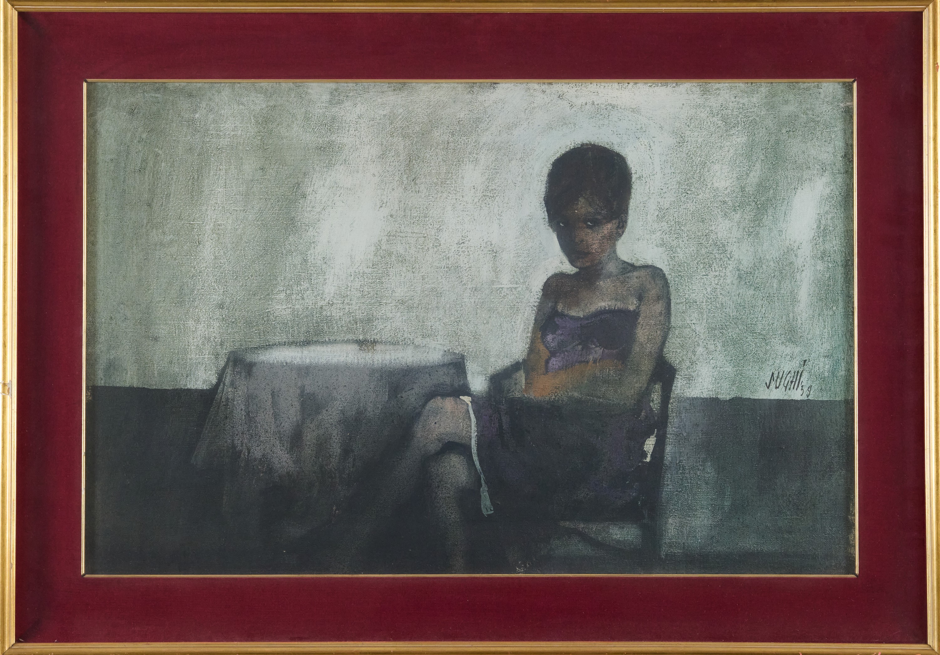Alberto Sughi - Donna al Bar