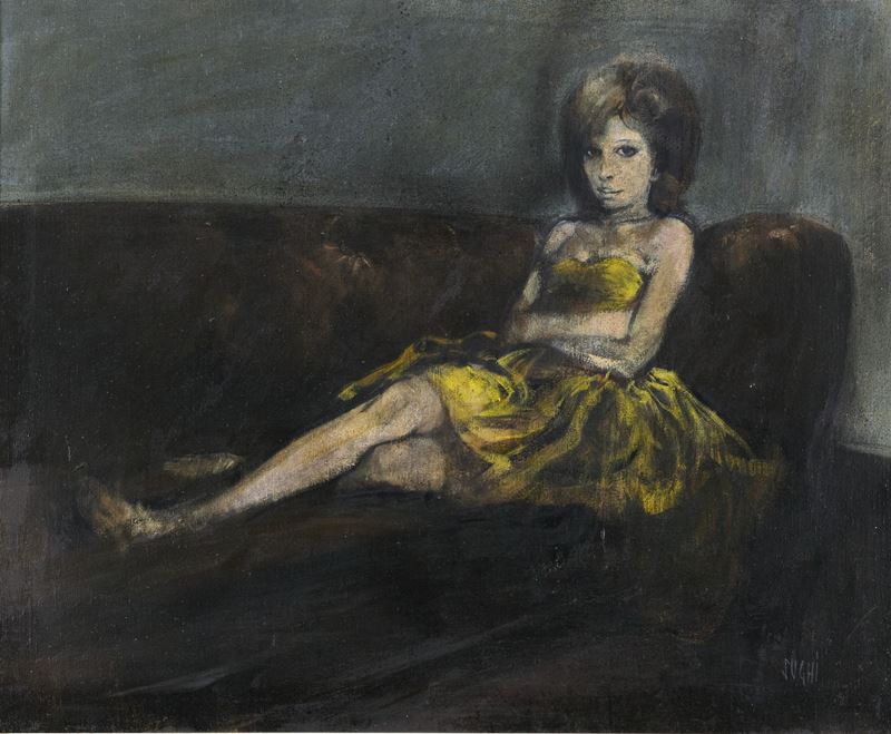 Alberto Sughi - Figura Femminile Distesa