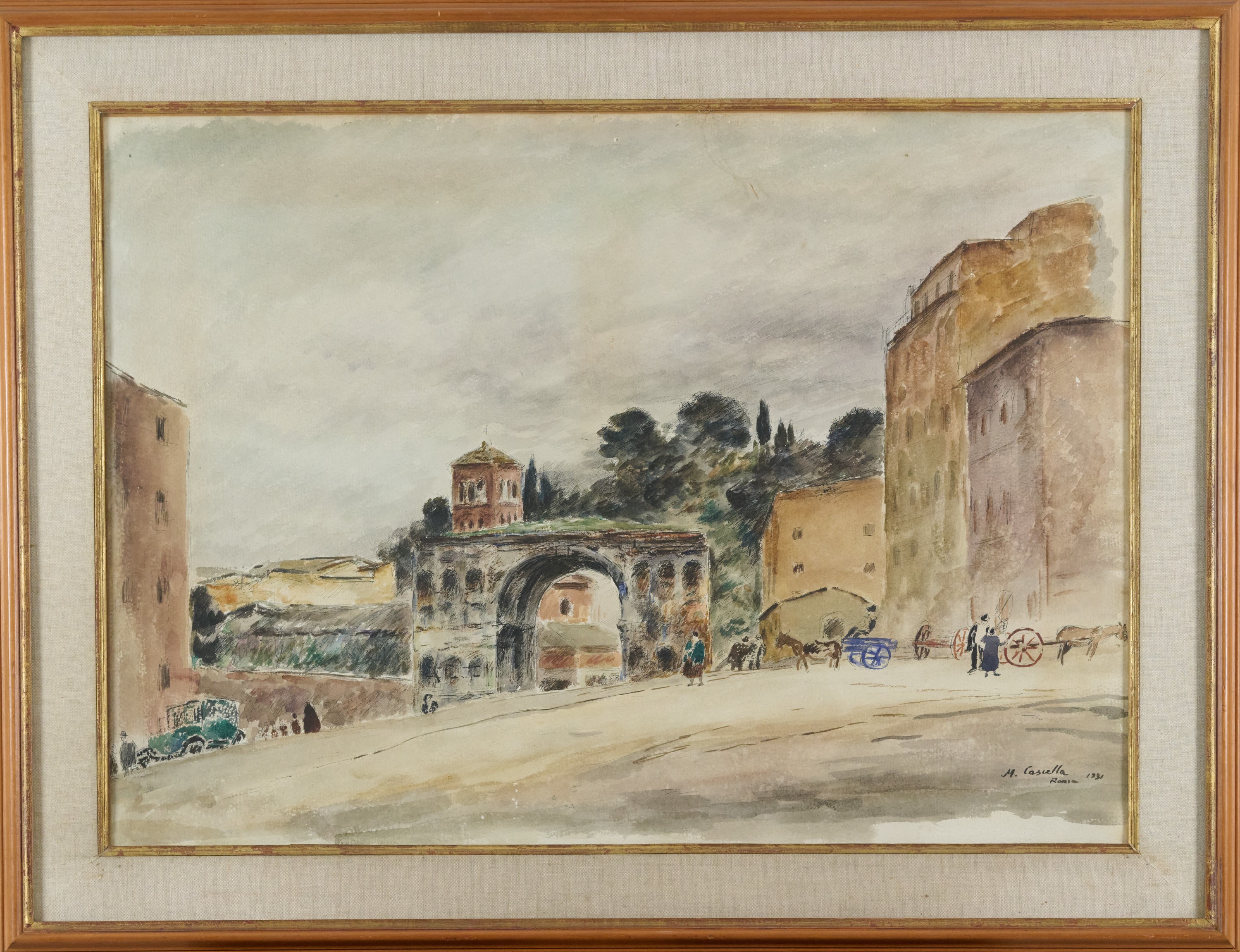 Michele Cascella - Scorcio Romano