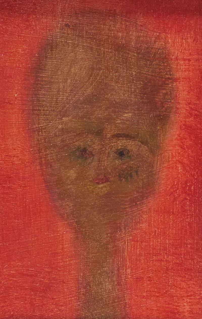 Antonio Bueno - Spazio Rosso con Figura