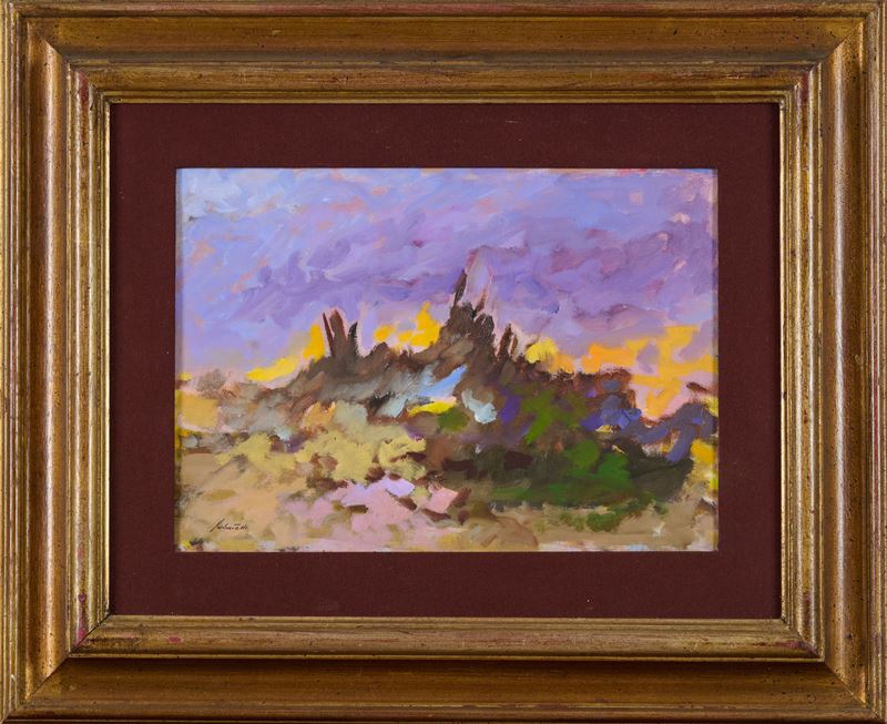 Walter Sabatelli - Paesaggio al Tramonto