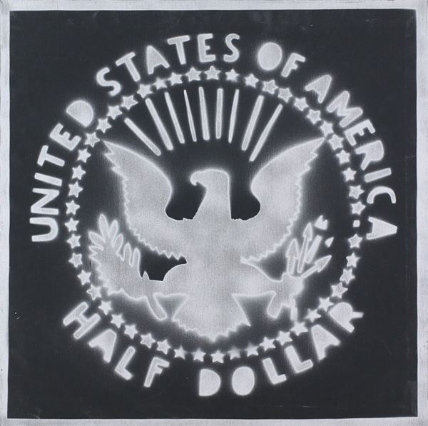 Franco Angeli - Half Dollar (Antipittura) 