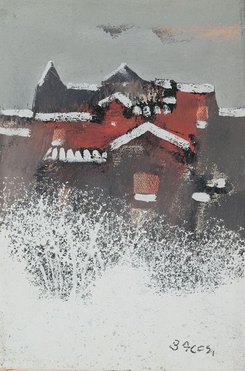 Manlio Bacosi - Paesaggio Innevato