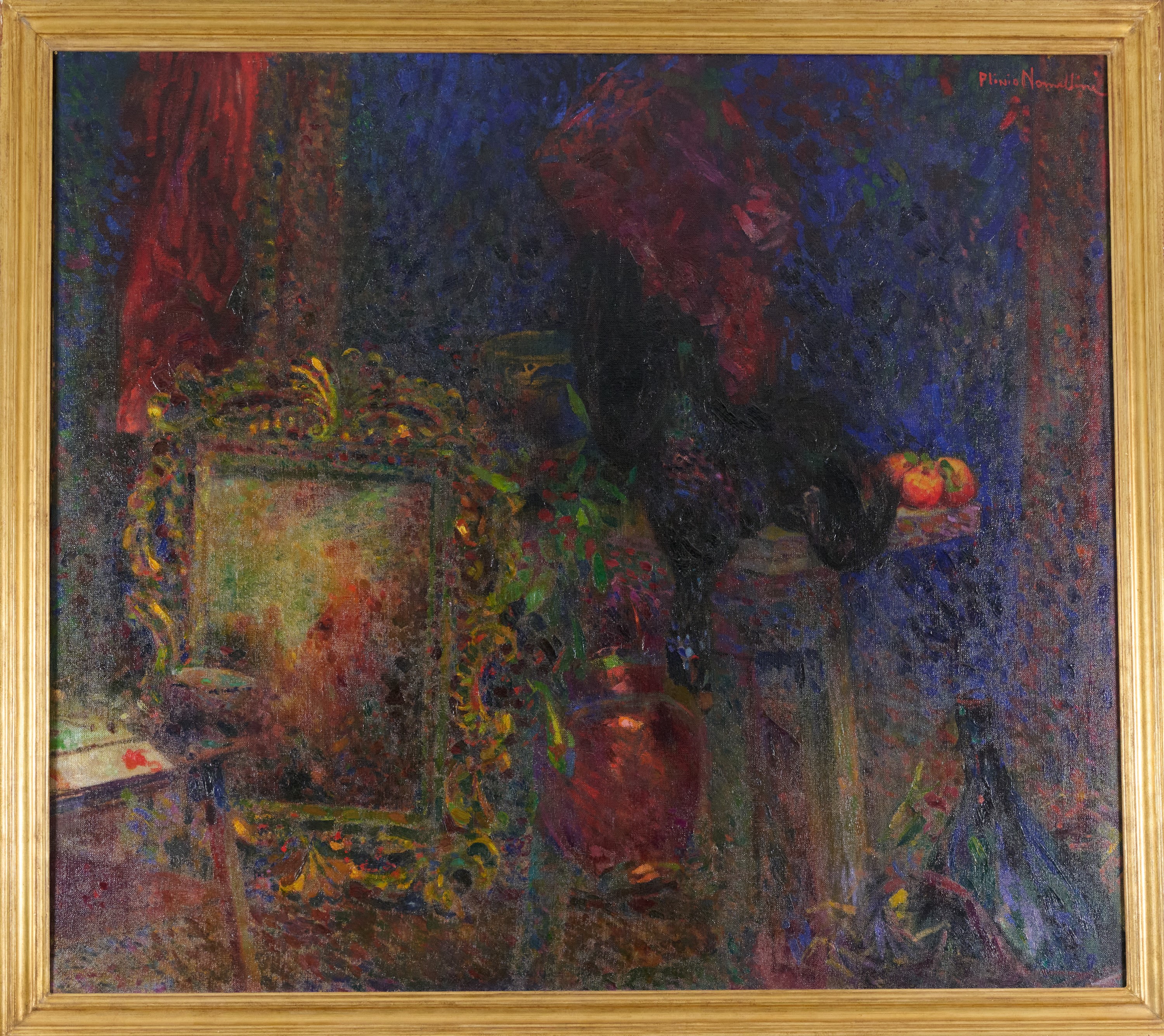 Plinio Nomellini - Interno con Natura Morta