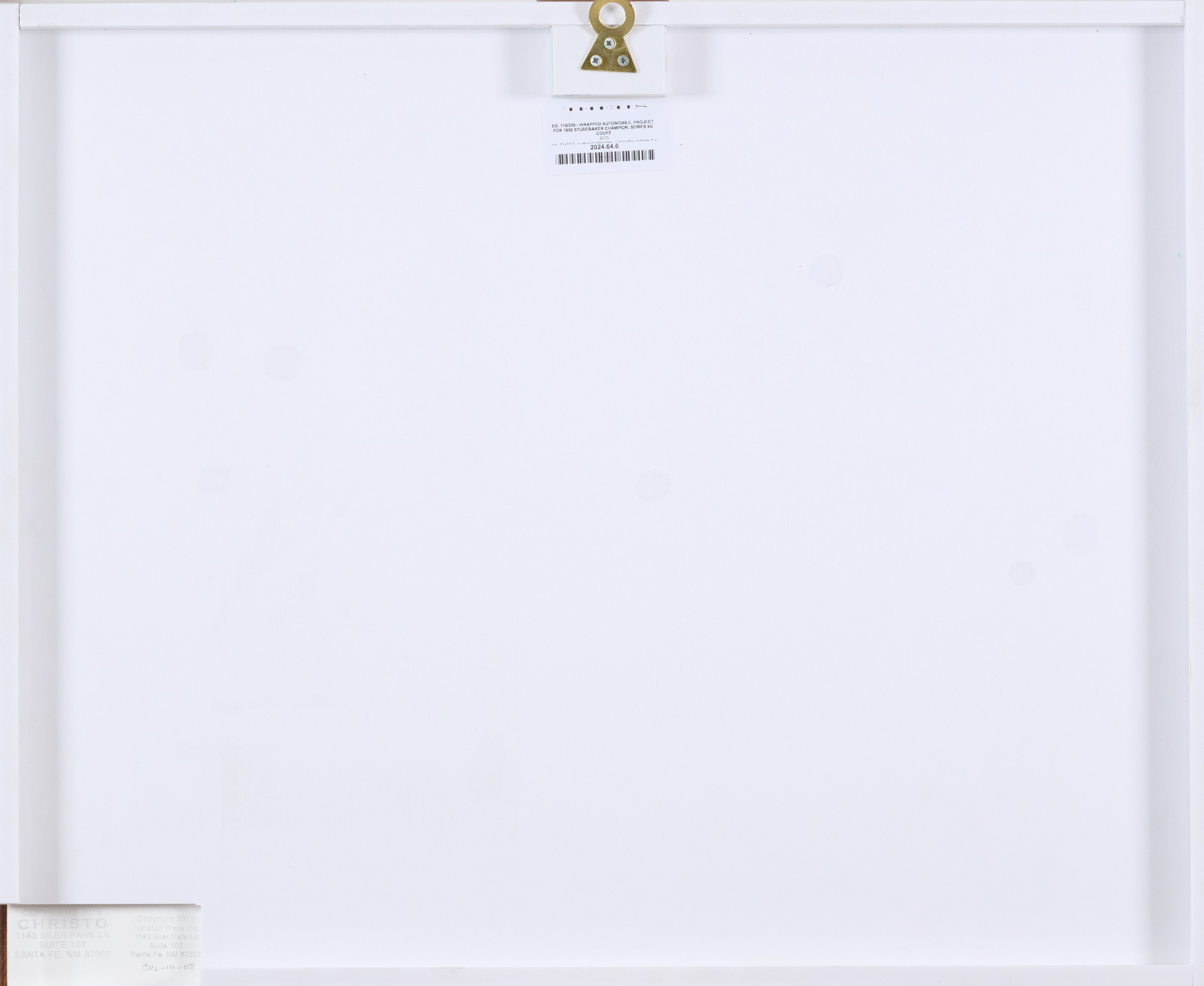 Wrapped Automobile, Project for 1950 Studebaker Champion, Series 9G Coupé