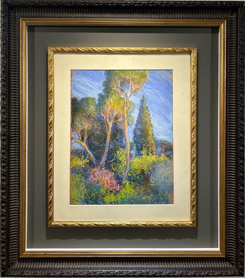 Giacomo Balla - Paesaggio di Villa Borghese