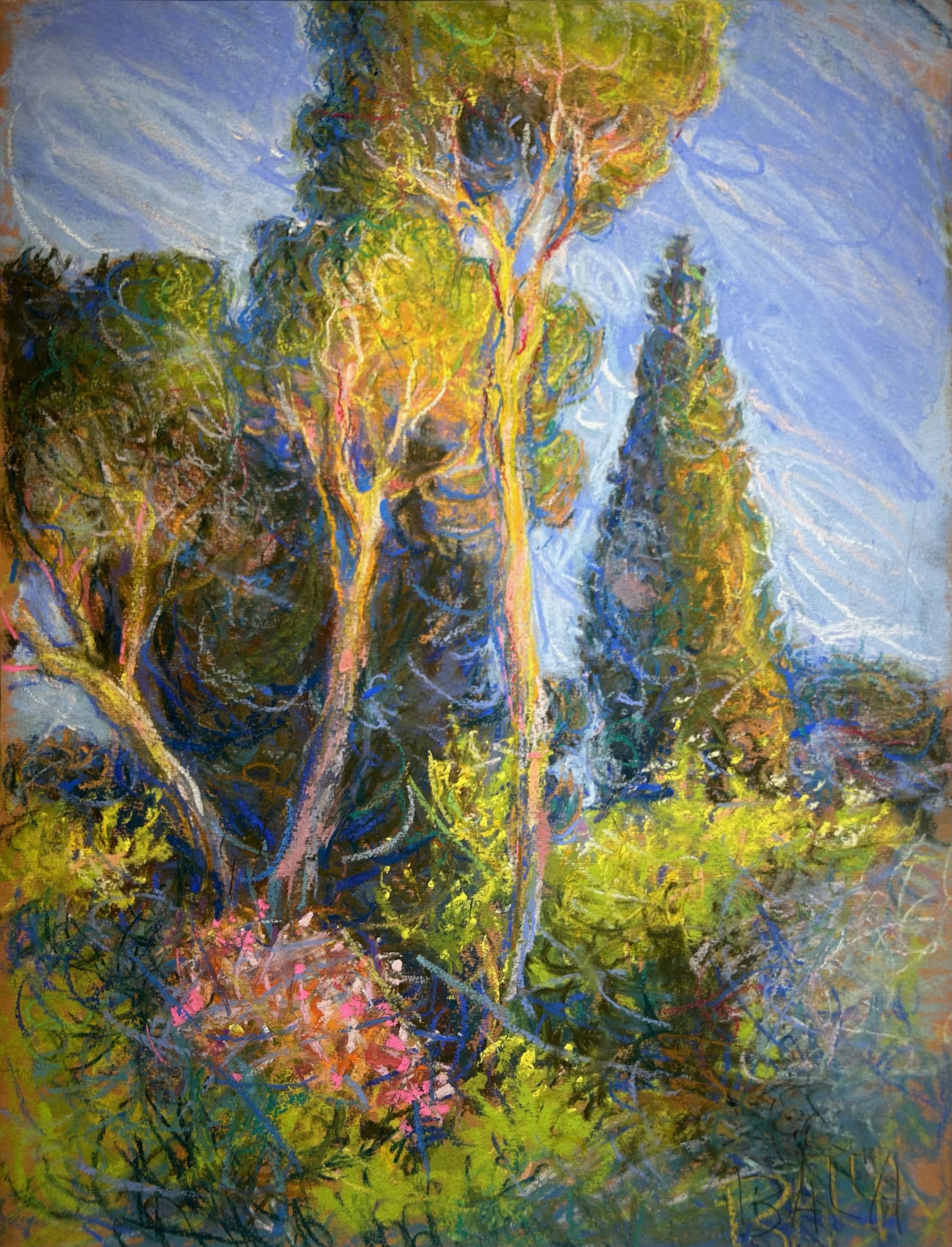 Giacomo Balla - Paesaggio di Villa Borghese