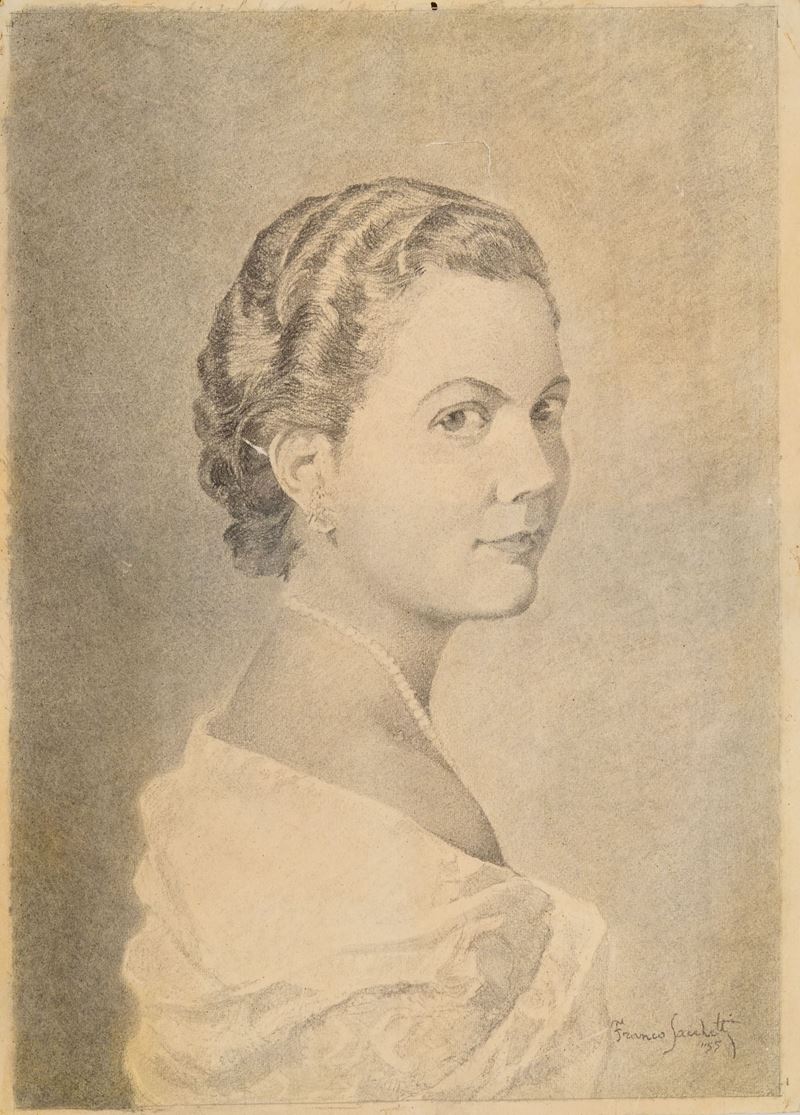 Franco Sacchetti - Ritratto di Maria Pia di Savoia