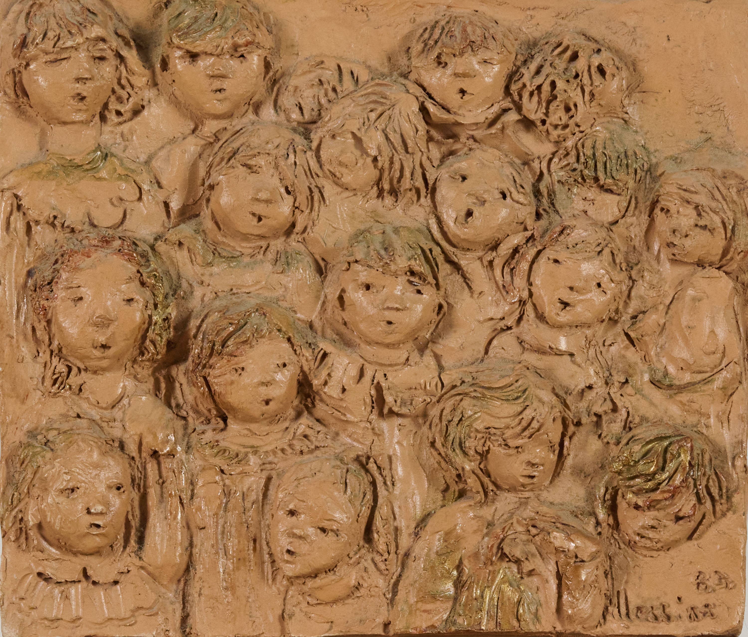 Francesco Messina - Coro di Bambini, terracotta, 1983