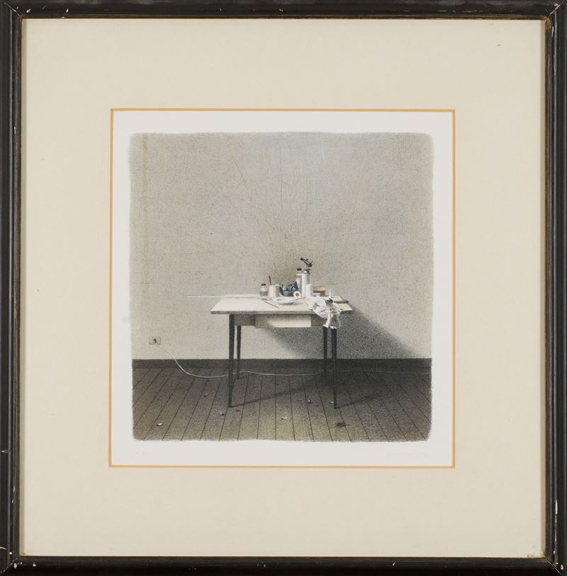 Gianfranco Ferroni - Tavolino nello Studio
