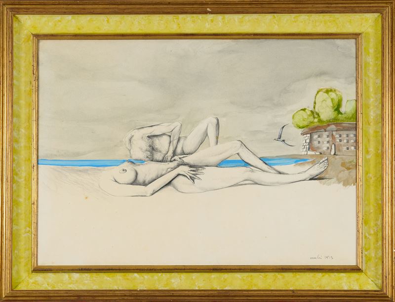 Sergio Vacchi - Sulla Spiaggia