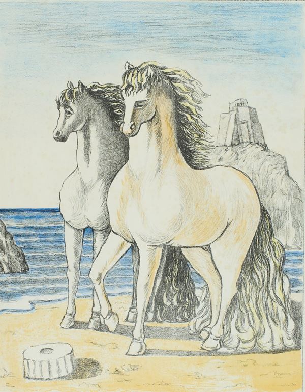 Giorgio De Chirico - Cavalli Antichi - Cavalli Stilizzati