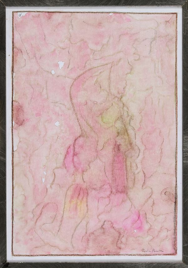 Paolo Pasotto : Senza titolo  (1994)  - Olio su carta - Asta Asta di Arte Moderna e Contemporanea - Fabiani Arte