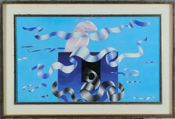 Aldo Turchiaro : Senza titolo  (1972)  - Olio su tela - Asta Asta di Arte Moderna e Contemporanea - Fabiani Arte
