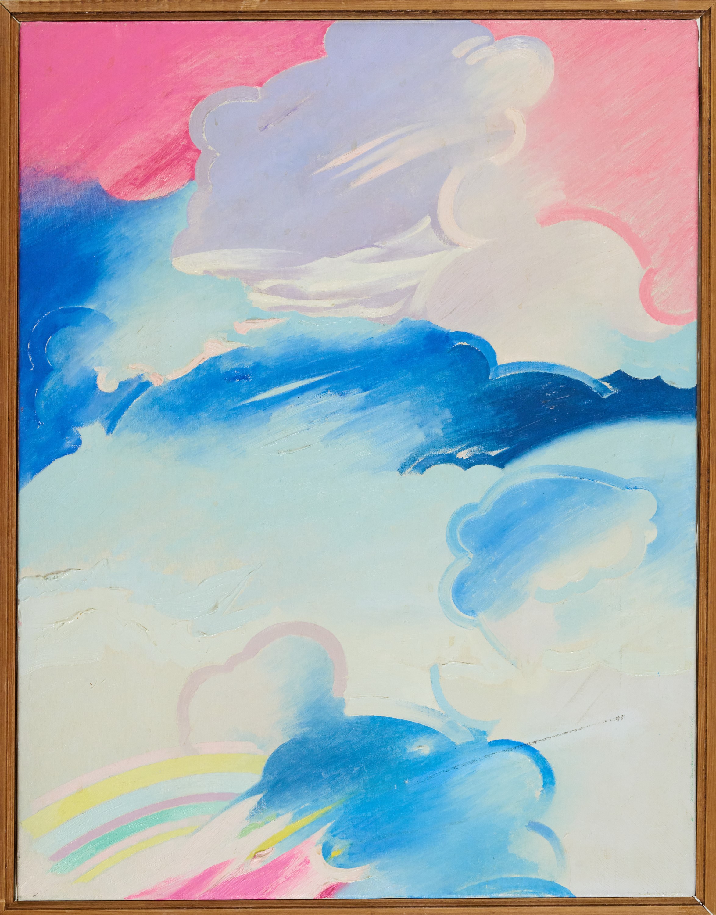 Tramonto con arcobaleno