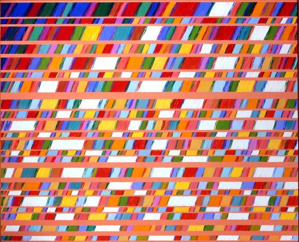 Piero Dorazio : Happy days  (1989-1999)  - Olio su tela  - Asta Asta di Arte Moderna e Contemporanea - Fabiani Arte