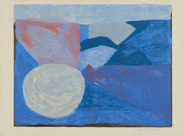 Serge Poliakoff - Composition Bleue