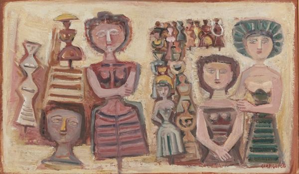 Massimo Campigli - Foule de femmes