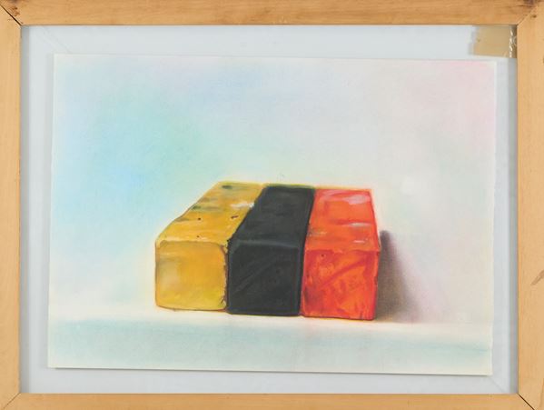 Piero Manai : Gessi  (1978)  - Tecnica mista su cartoncino - Asta Asta di Arte Moderna e Contemporanea - Fabiani Arte