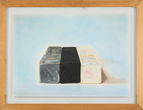Piero Manai : Gessi  (1978)  - Tecnica mista su cartoncino - Asta Asta di Arte Moderna e Contemporanea - Fabiani Arte