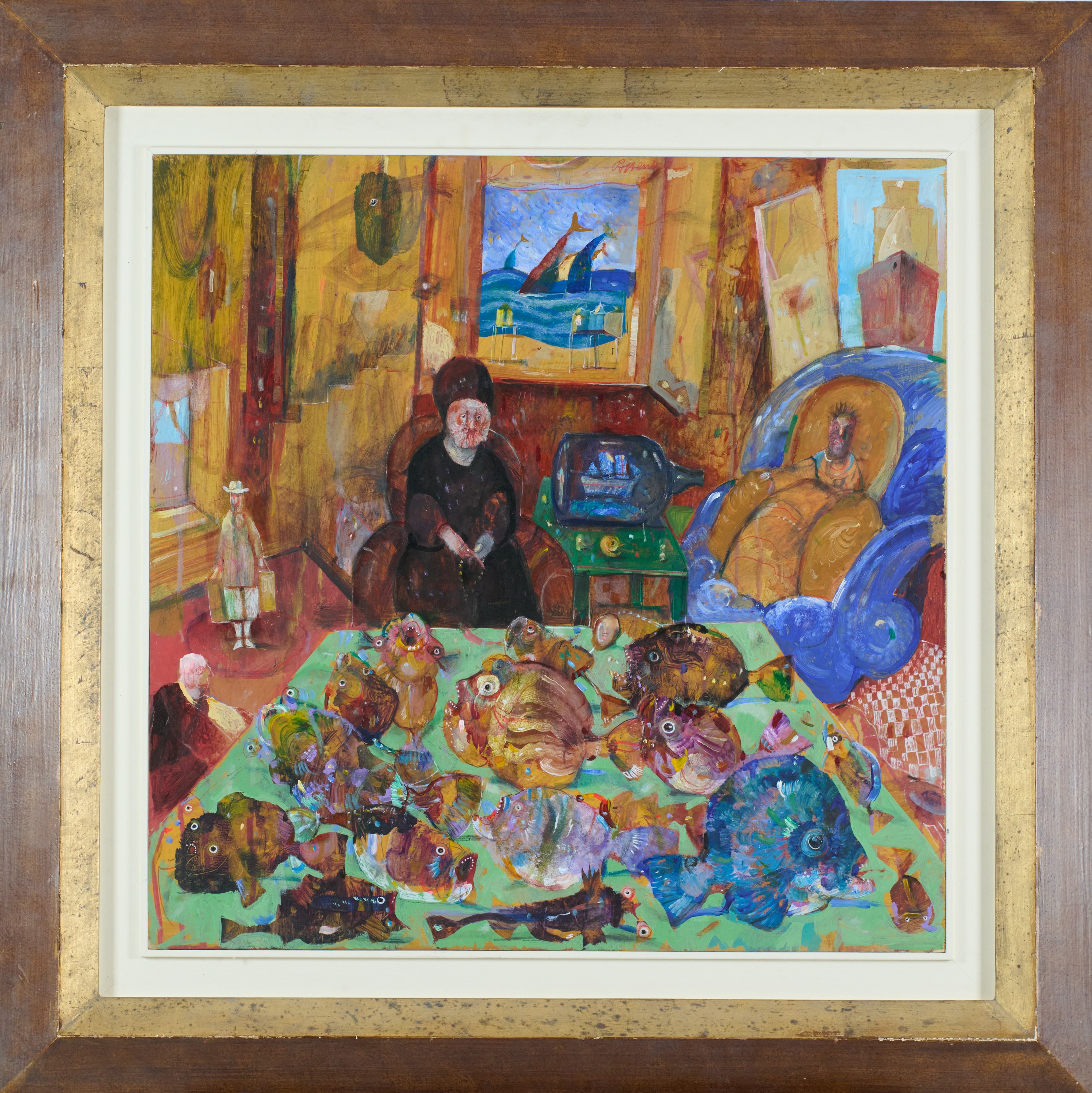 Interno viareggino con 2 villeggianti