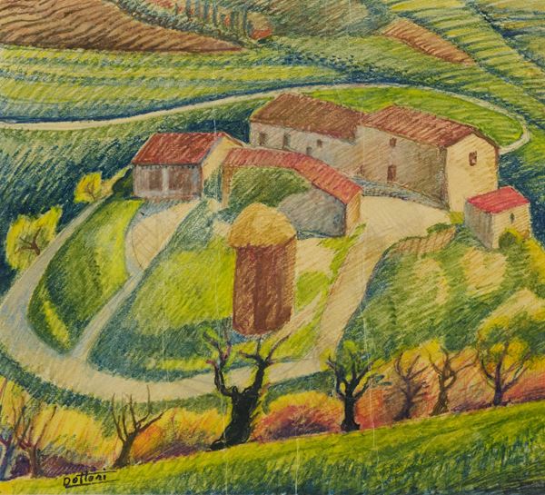 Gerardo Dottori - Paesaggio rurale