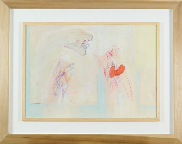 Mino Ceretti : Figurazione  (1962)  - Tecnica mista su carta - Asta Asta di Arte Moderna e Contemporanea - Fabiani Arte