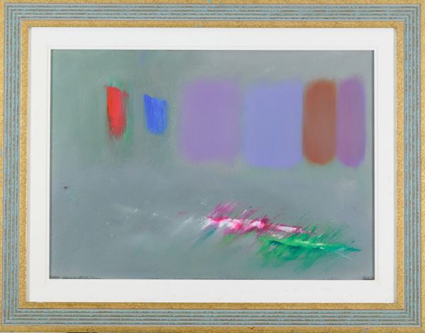 Ennio Finzi : Senza titolo  - Tecnica mista su carta - Asta Asta di Arte Moderna e Contemporanea - Fabiani Arte