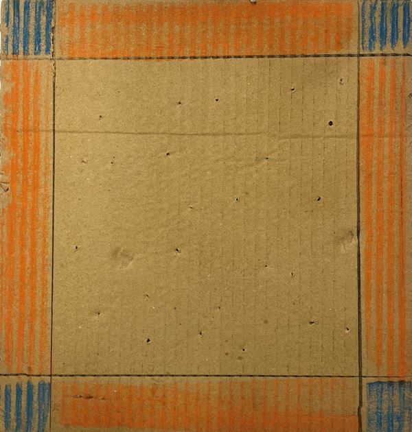 Paolo Masi : Senza titolo  (2013)  - Tecnica mista ed interventi su cartone - Asta Asta di Arte Moderna e Contemporanea - Fabiani Arte