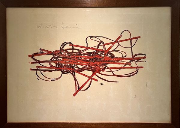 Roberto Barni : Senza titolo  - Litografia su carta - Asta Asta di Arte Moderna e Contemporanea - Fabiani Arte