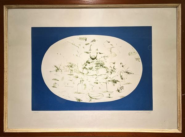 Antonio Possenti : Senza titolo  - Litografia su carta - Asta Asta di Arte Moderna e Contemporanea - Fabiani Arte