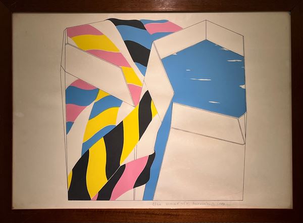 Umberto Buscioni : Senza titolo  (1989)  - Litografia su carta - Asta Asta di Arte Moderna e Contemporanea - Fabiani Arte