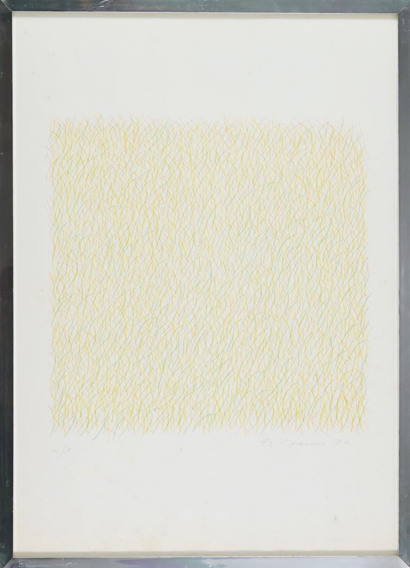 Umberto Faini - Senza titolo - Litografia, 1974