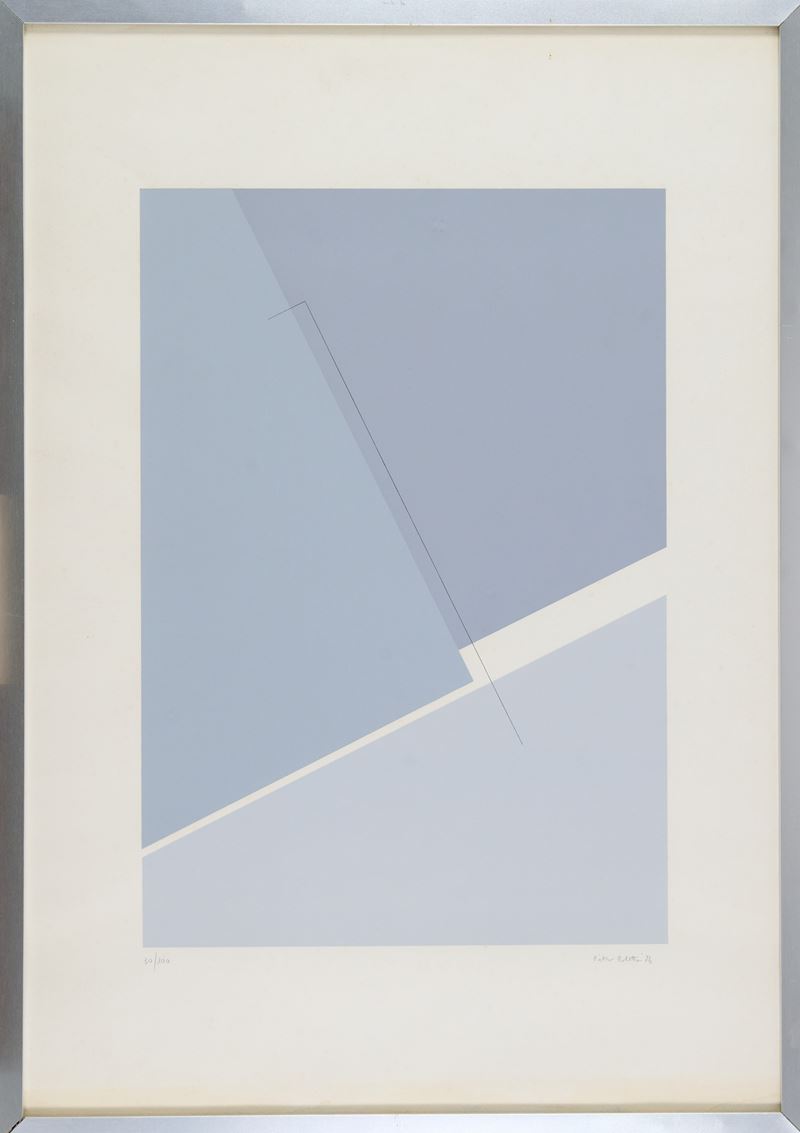 Pietro Coletta - Senza titolo, litografia, 1974