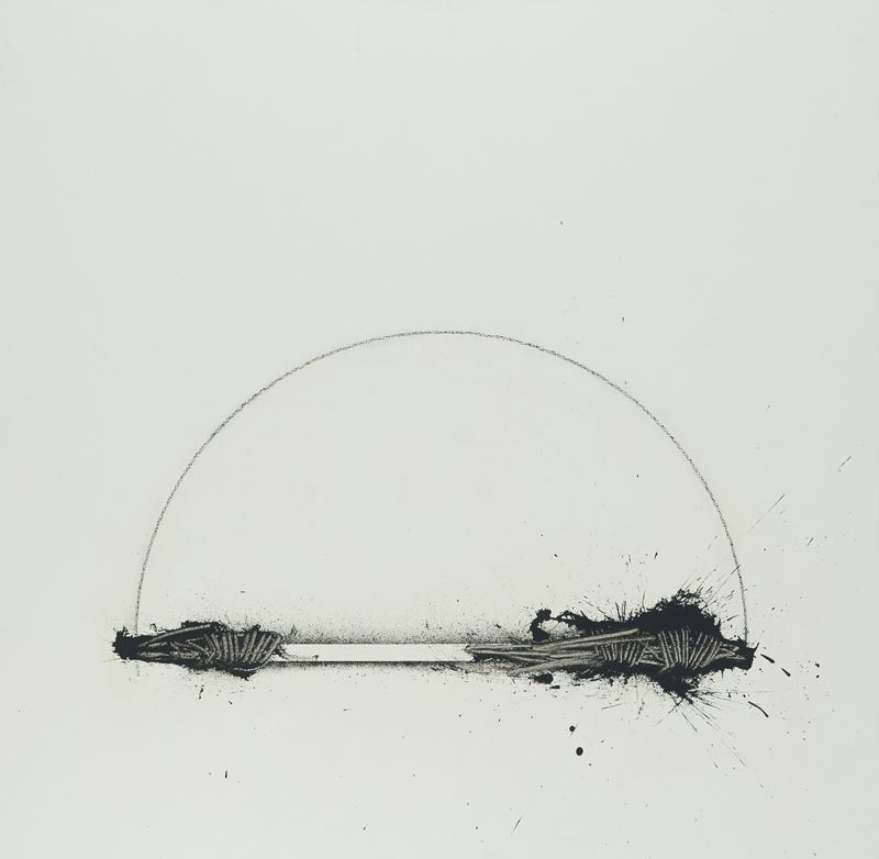 Emilio Scanavino - L’arco, olio su tela (1975)