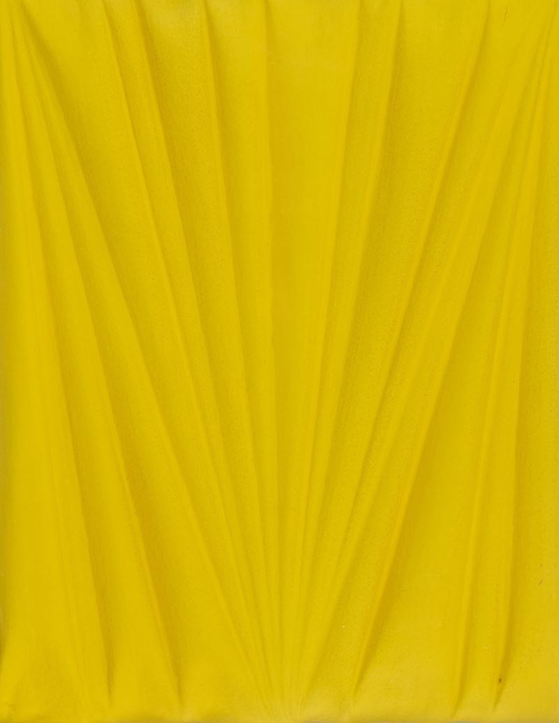 Umberto Mariani - La forma celata - Giallo, acrilico su piombo