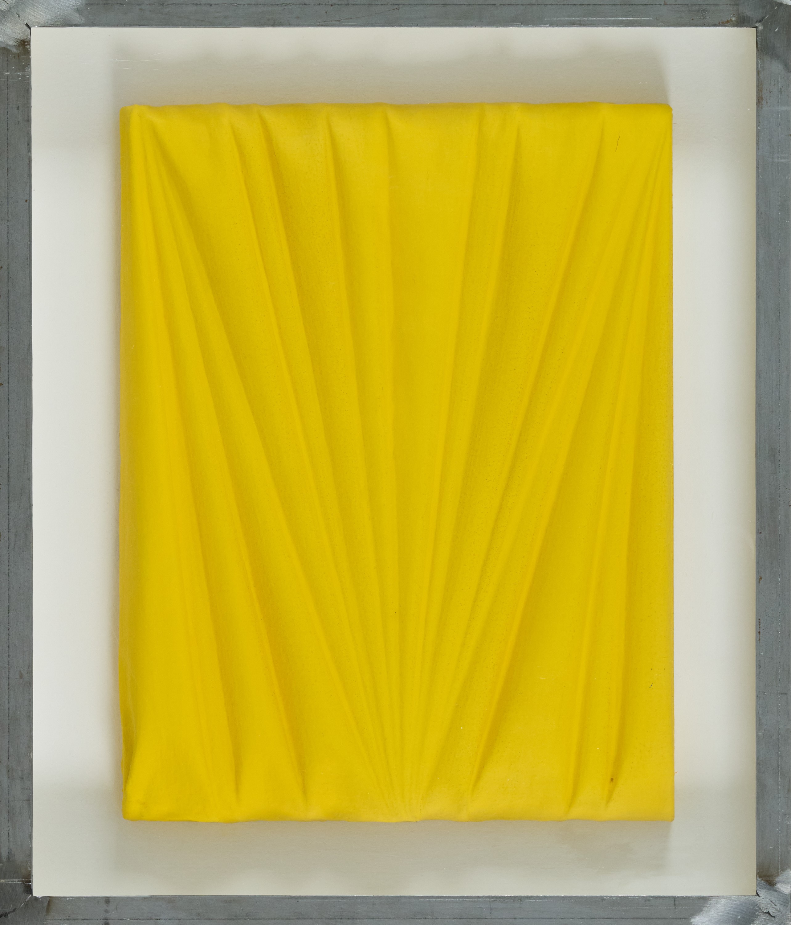 Umberto Mariani - La forma celata - Giallo, acrilico su piombo