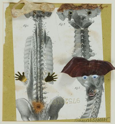 Composizione (accumulazione e tecnica mista su cartoncino), 1995