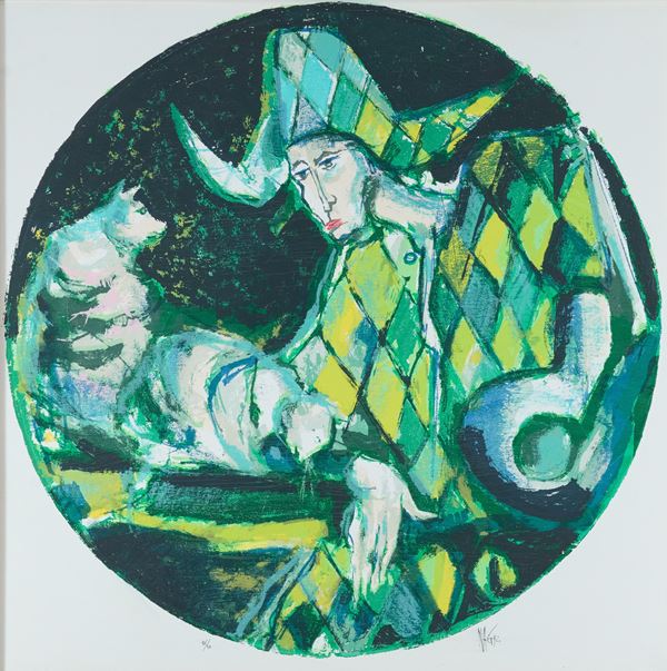 Nag Arnoldi - Arlecchino con gatto