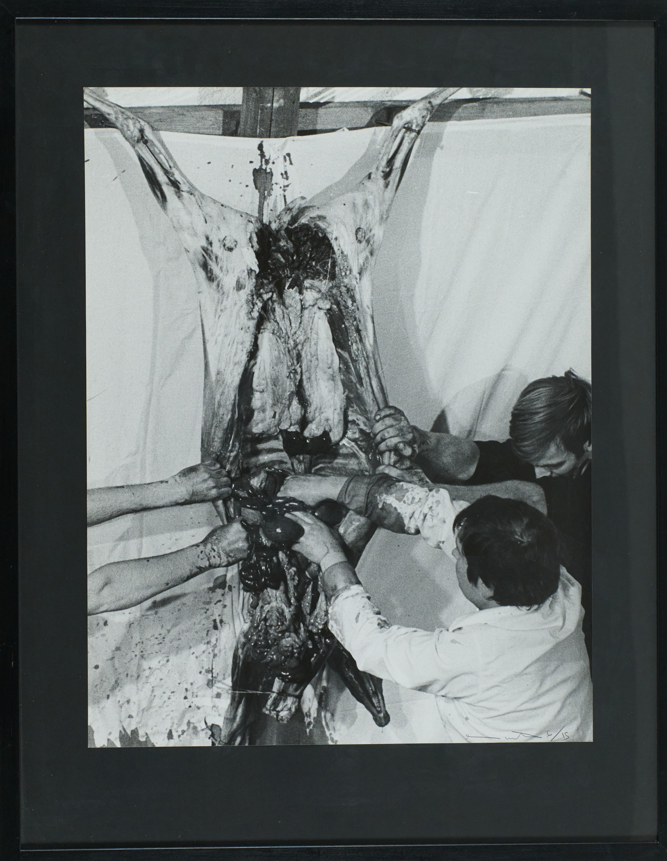Hermann Nitsch - Senza titolo, Fotografia in bianco e nero