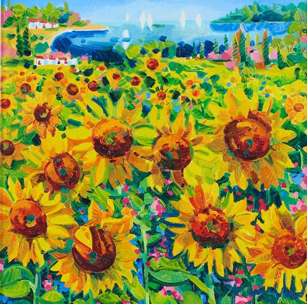 Athos Faccincani - Girasoli e luce