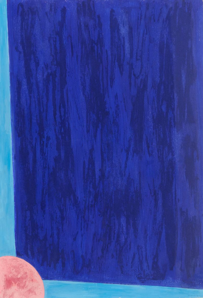 Giulio Turcato - Alone (Tempera e tecnica mista su cartone, 1968)